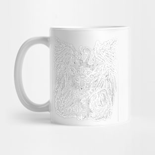 cursed lamb white transparent Mug